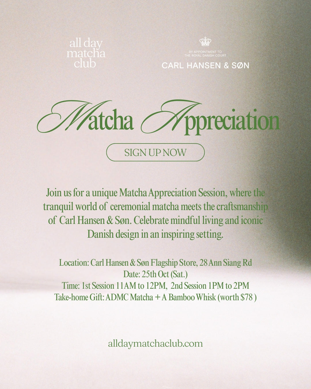 [25th Oct] ADMC x CARL HANSEN & SØN: Matcha Appreciation Workshop